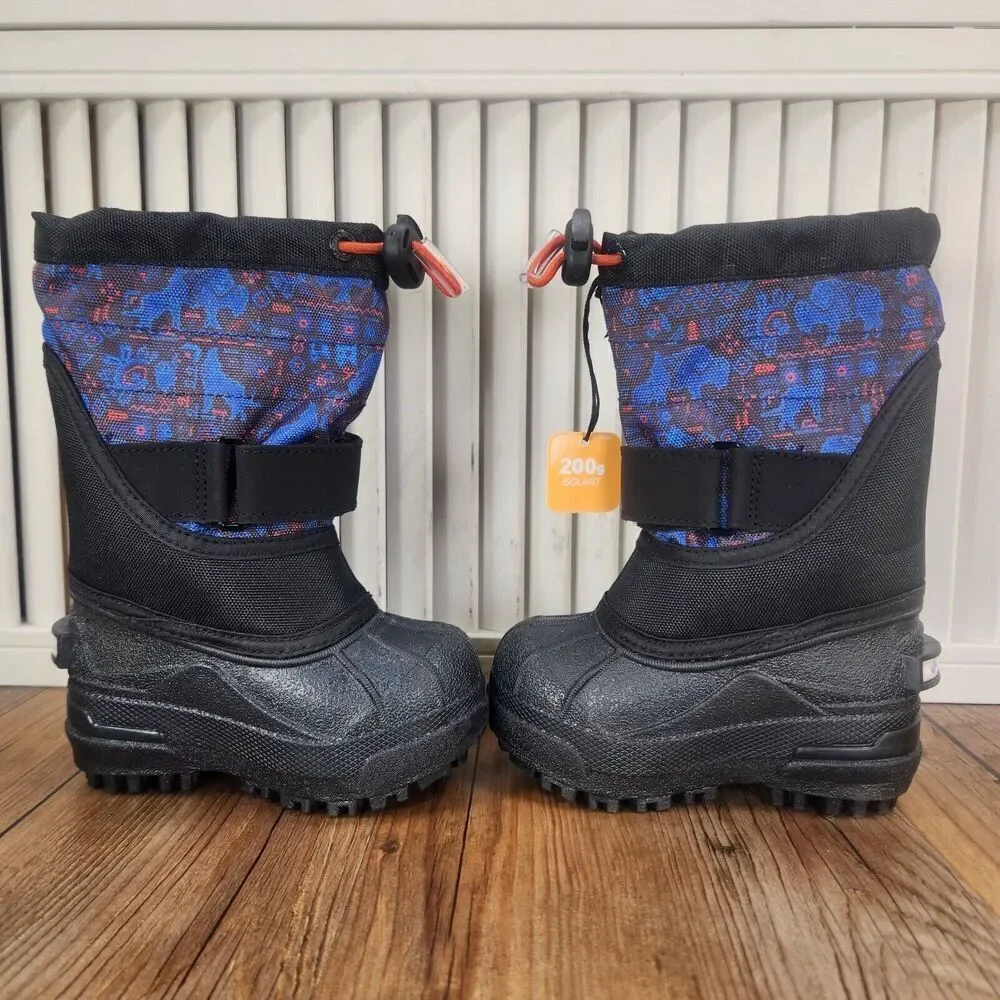 Columbia Toddler Powderbug Plus II Print Size 5 Insulated Winter Snow Boots NEW
